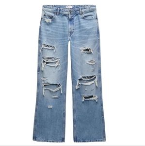 NWT Zara wide leg jean